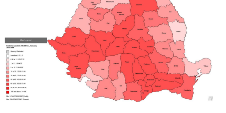580 de cazuri noi de rujeolă, înregistrate în ultima săptămână