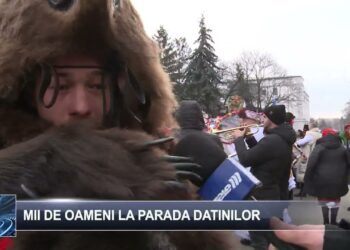 Mii de oameni la parada datinilor 23 decembrie 2024 TELE`M Botoșani
