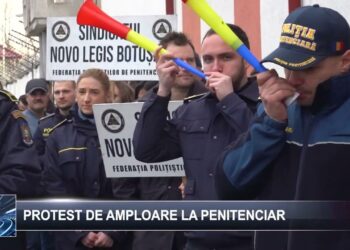 Protest de amploare la Penitenciar 10 ianuarie 2025 TELE`M Botoșani