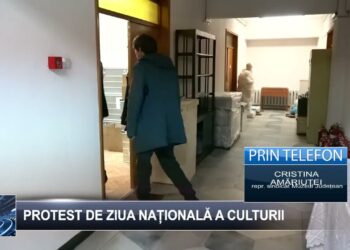 Protest de Ziua Națională a Culturii TELE`M Botoșani 14 ianuarie 2025