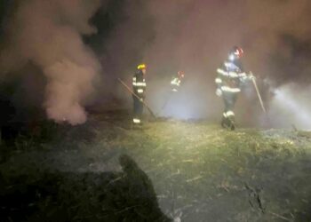 Incendiu puternic la marginea localității Leorda