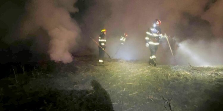 Incendiu puternic la marginea localității Leorda