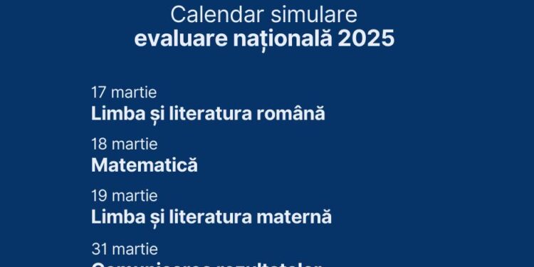 Urmează simularea Evaluării Naționale pentru absolvenții clasei a VIII-a