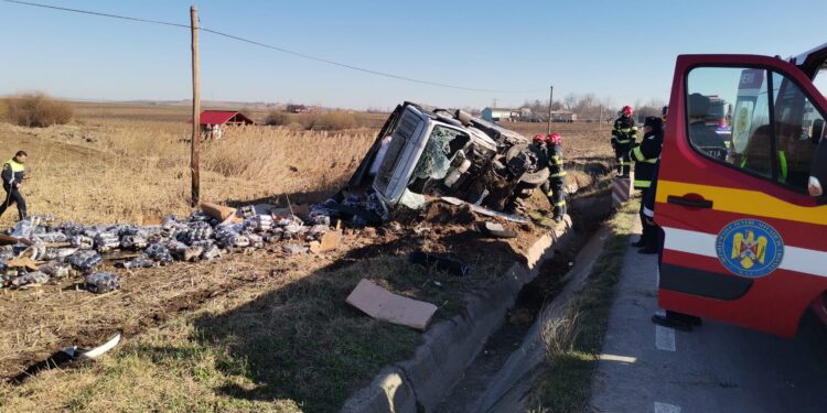 Accident rutier la Vorona: Un bărbat de 55 de ani a fost rănit