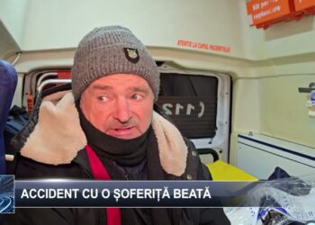 Accident cu o șoferiță beată 19 martie 2025 TELE`M Botoșani
