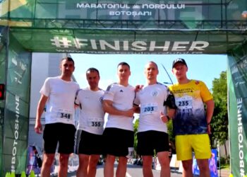 Opt polițiști de penitenciare din Botoșani, prezenți la prima ediție a Maratonului Nordului