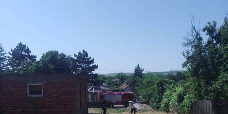 Flăcări scăpate de sub control în Trușești și Coțușca! Două incendii au pus pompierii pe jar