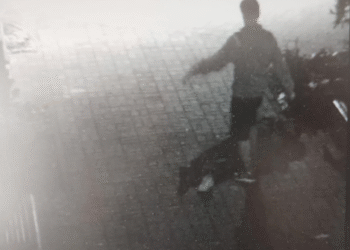 Trei adolescenți au fost surprinși în timp ce loveau cu bestialitate un bărbat căzut la pământ!