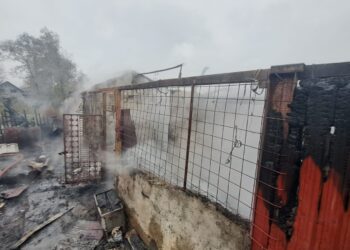 Trei anexe făcute scrum, iar focul era cât pe ce să ajungă la casă!