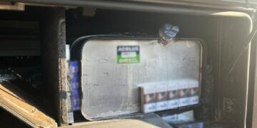 Șofer de autocar prins cu țigări ascunse în rezervor la Oancea!