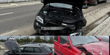 Două accidente în mai puțin de 20 de minute în Botoșani! Mașini distruse și intervenții în forță ale pompierilor