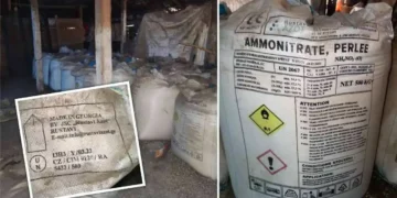 Zeci de kilograme de substanțe expirate, găsite de polițiști într-o firmă agricolă