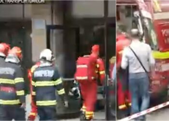 Momente de groază la Ministerul Transporturilor! Un lift s-a prăbușit în gol cu șase oameni în interior