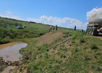Alertă de poluare în județul Botoșani! Sute de litri de soluție pentru erbicidare au ajuns într-un curs de apă