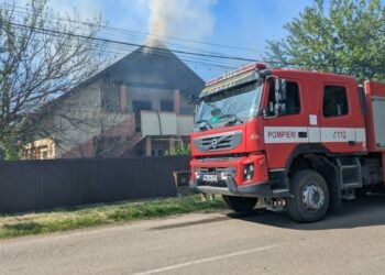 Incendiu puternic la Bucecea! O casă și mai multe anexe, cuprinse de flăcări VIDEO