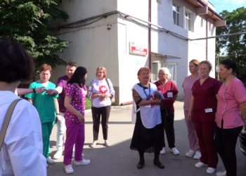 Protest împotriva noii legi a salarizării și a crizei de personal VIDEO