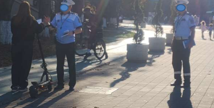 Razie printre trotinetiști și bicicliști, în Botoșani. Polițiștii locali au ieșit în stradă